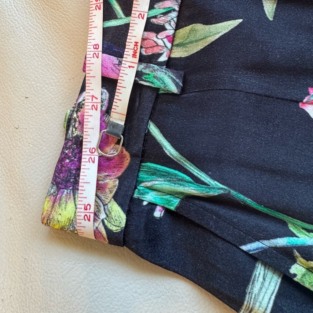 H&M High Waist Dressy Trouser Tropical Print - Picture 12 of 14
